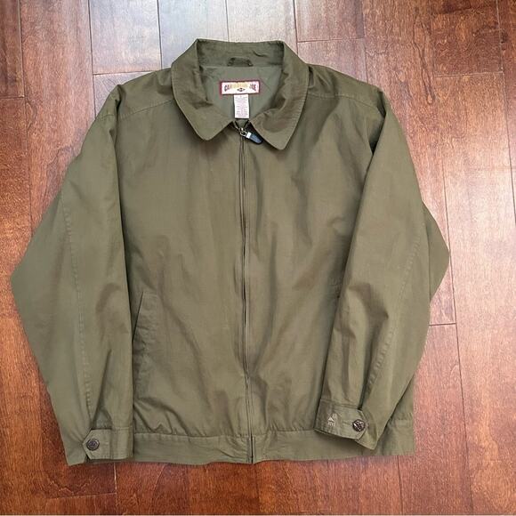 Caribbean Joe Men's Olive Green Spring Weight Jacket, Super Soft Fabric, Size Lg - Picture 2 of 16
